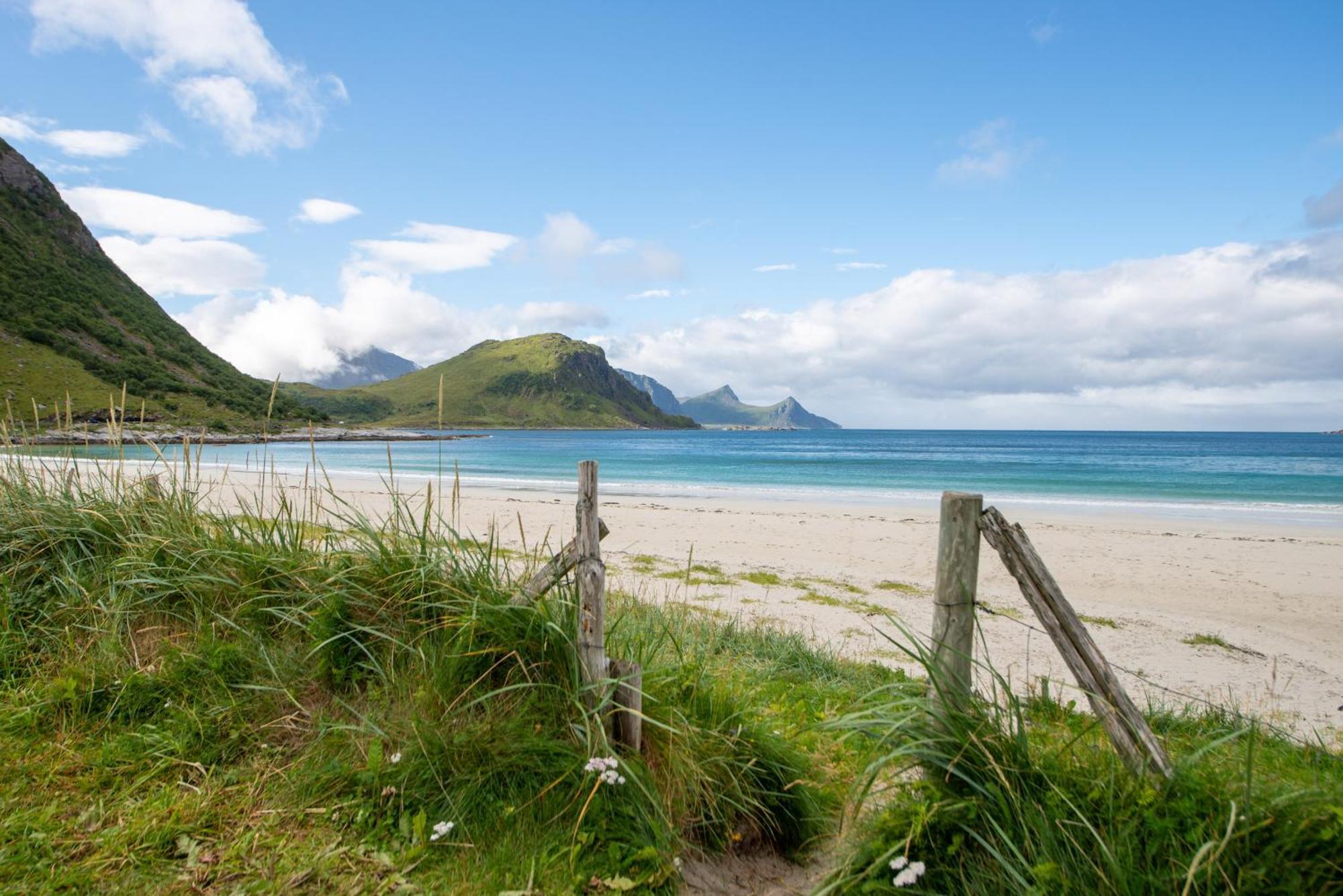 Haukland Beach Panorama Offersoya Dış mekan fotoğraf